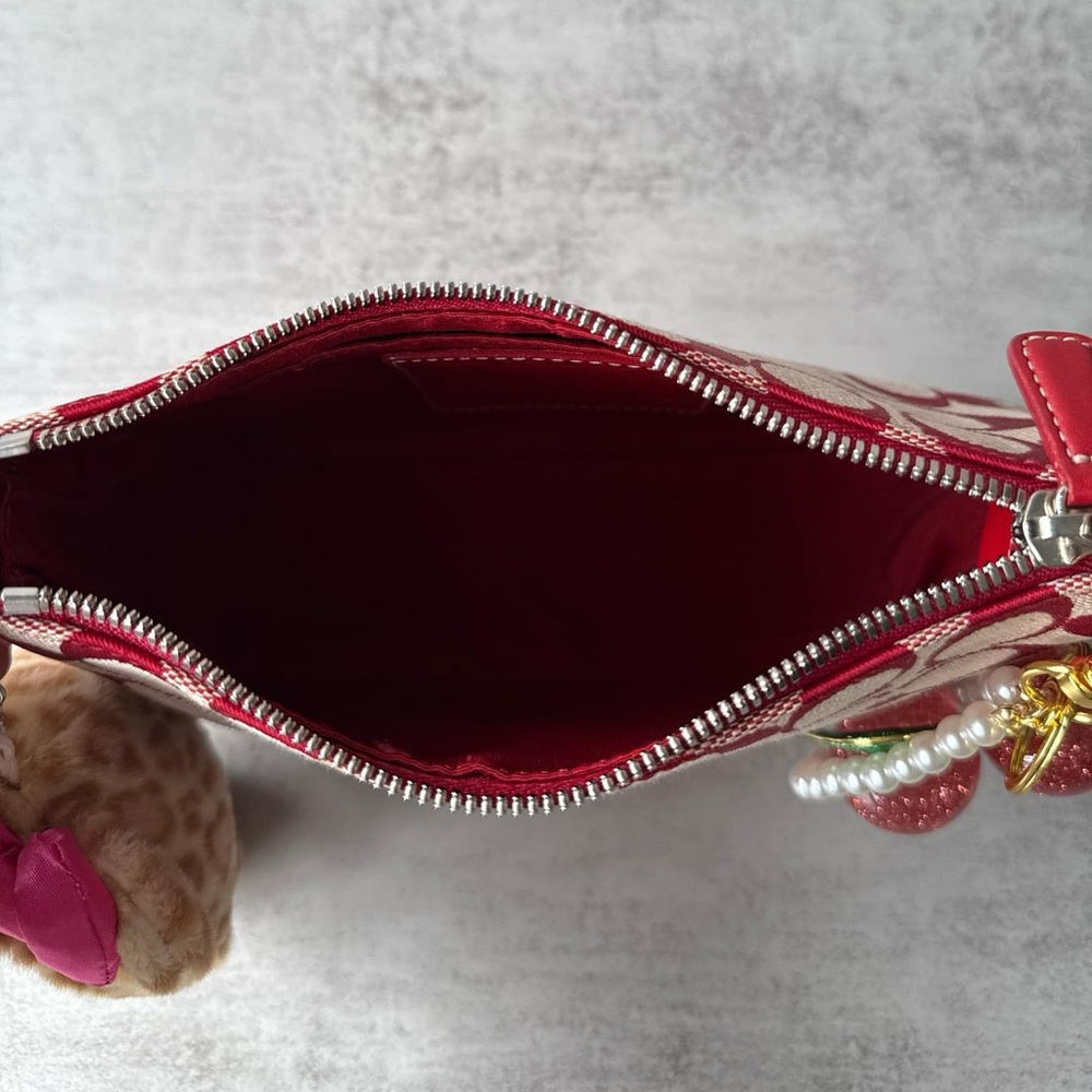 Red Cherry Coach Demi Shoulder Bag - Picture 4 of 9
